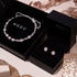 Cristal blanc d'hiver | Argent sterling .925 | Boucles d'oreilles Mini Kikiballa